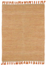 Tapis naturel en jute et coton - No-ethnique - Rouge