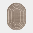 Vous aimerez aussi : Tapis ovale en matire douce recycle - Masha - Taupe et beige