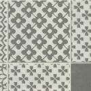 Sol Vinyle Textile - Relief 3D - Carrelage mosaque ornemental - Anthracite