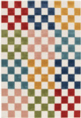 Tapis extrieur et intrieur motif damier - Petit Marius - Multicolore