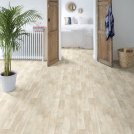 Sol Vinyle Textile Grande largeur - Aspect parquet chêne clair trait de scie - suite parentale