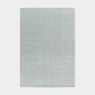 Tapis de salon en relief - Circle - Courbe gris bleuté