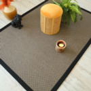 Tapis naturel en Sisal - Slow bronze - Ganse noire