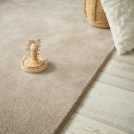 Tapis doux - Hypnose beige nude - Galon tabac
