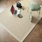 Tapis naturel en Sisal - Slow ficelle lin - Ganse lin naturel