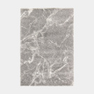 Tapis de salon  motif organique - Gris marbr - Veinage blanc