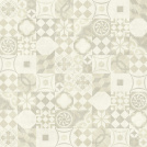 Dalle sol PVC Clipsable Mix and Match - Click 5G - Carreaux de ciment beige clair - Sans perspective