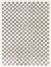 Tapis damier  poils longs - Colorama - Gris color