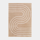 Tapis doux en matière recyclée - Soft Line - Beige