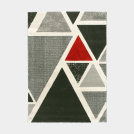 Tapis de salon design - Seventies - Triangles multicolores