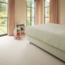 Moquette chambre à coucher pure laine vierge bouclée - Mallow - Nude