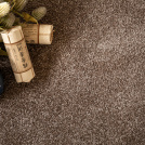 Tapis sur mesure Select Chocolat – Velours dense et doux au coloris brun naturel