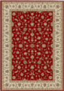 Tapis style persan en velours ras - Kiana - Rouge antique