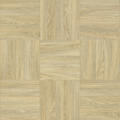 Gros plan sur le design rétro imitation parquet chêne clair style années 70