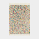 Tapis motif berbère à franges - Tribus du désert - Multicolore