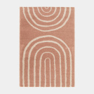 Visuel - Tapis  poils longs - Rainbow - Rose