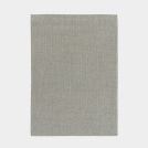 Tapis en laine et polyester - Tricot - Gris clair