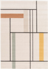 Tapis de salon motif graphique - Urban - Beige