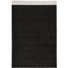 Tapis de salon en relief - Black Circle - Noir