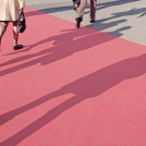 Moquette filmée - Stand Event - Rose Candy - extérieur