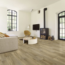 Sol Vinyle Textile - Black Edition 3D - Parquet chêne foncé - salon