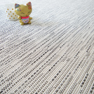 Tapis sur mesure Tissé plat Bornéo blanc