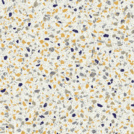 Chute de Sol Vinyle Style - Terrazzo granito - Jaune et bleu