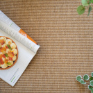 Moquette Mahé - Naturel - vue détaillée du tissé à plat en polypropylène