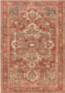 Tapis doux  motif oriental - Jalil - Rouge