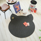 Tapis chat design - Miaou chic - Gris ardoise