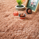 Chute de Moquette paisse - Icne - Shaggy terracotta