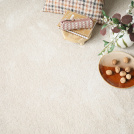 Tapis sur mesure doux poils longs - Touch beige clair - vue de loin