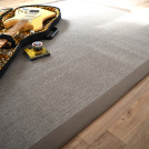 Tapis Tiss plat - Mah silver - Ganse coton taupe