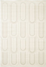 Tapis de salon courbe gomtrique - Agosti - cru et beige naturel