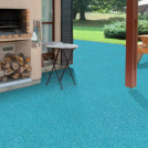 Gazon artificiel Happy Party - Couleur Bleu - Classé feu - 20mm - Salon de jardin