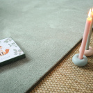 Tapis doux - Hypnose vert sauge - Galon vert olive