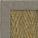 Visuel - Tapis Jonc de mer - Assam chevron - Ganse marron glacé