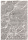 Tapis de salon  motif organique - Gris marbr - Veinage blanc