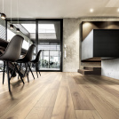 Parquet flottant Stratifié compatible cuisine salle de bain - Chêne Brun Romain - Salle à manger