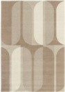 Tapis intrieur gomtrique - Milano Vintage - Marron et beige