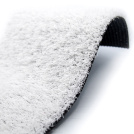 Gazon synthétique Expo - Blanc - 22 mm, vue de profil avec forme souple et brins réalistes