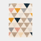 Vous aimerez aussi : Tapis doux  poils longs - Eden - Triangles multicolore