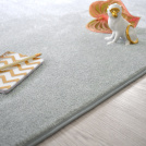 Tapis Paillettes Star gris - Galon gris clair