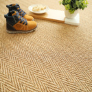 Chute de Sisal - Veracruz Chevron - Ecru