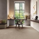 Tapis sur mesure Chromaluxe muscade, solution déco hautement résistante pour votre bureau
