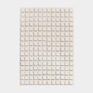 Tapis de salon graphique en relief - Case - Beige crme