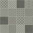 Sol Vinyle Textile - Relief 3D - Carrelage mosaque ornemental - Anthracite