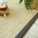 Visuel - Tapis Sisal - Tulum écru - Ganse anthracite