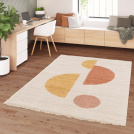 Tapis de salon à motif organique - Sully - Écru - salon