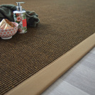 Tapis sisal Yucatan cacao - Ganse café au lait